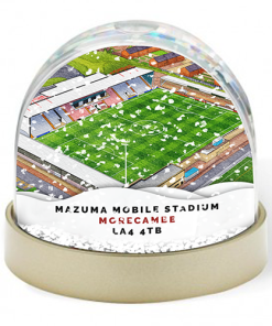Morecambe Around The Grounds Mazuma Mobile Stadium Water Colour Snow Globe