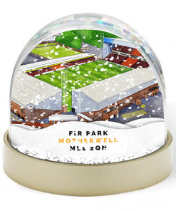 Motherwell Around The Grounds Fir Park Stadium Water Colour Snow Globe