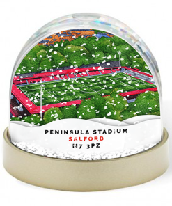 Salford City Around The Grounds Peninsula Stadium Water Colour Snow Globe