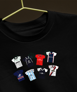 Dundee Retro Kits Black T-Shirt Classic Kits - Image 3