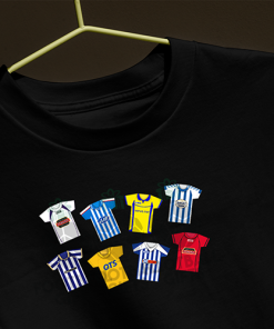 Kilmarnock Retro Kits Black T-Shirt Classic Kits - Image 3