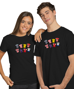 Cheltenham Town Retro Kits Black T-Shirt Classic Kits - Image 4