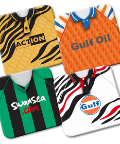 Swansea City Retro Kit Coasters 4 Pack