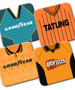 Wolves Retro Kit Coasters 4 Pack