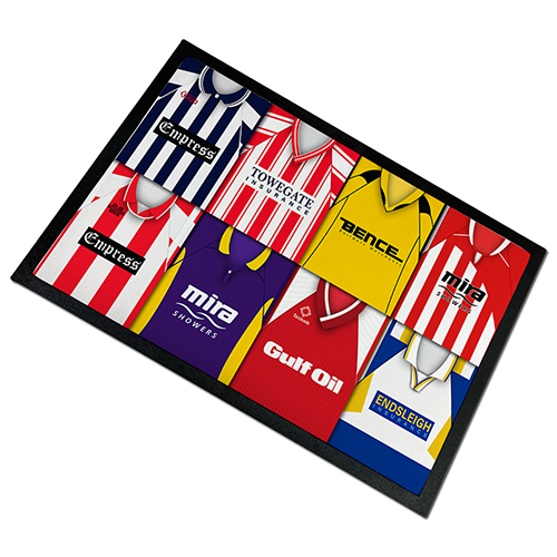 Cheltenham Town Retro Kits Montage Door Floor Mat