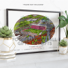 Crewe Alexandra Around The Grounds The Mornflake Stadium Water Colour Print Framed Print