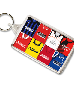Crawley Town Retro Shirt Montage Keyring