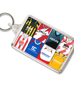 Stevenage Retro Shirt Montage Keyring