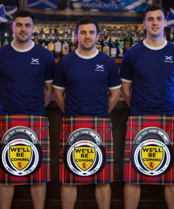 Scotland World Cup 2026 Novelty Kilt Red Tartan Design 6