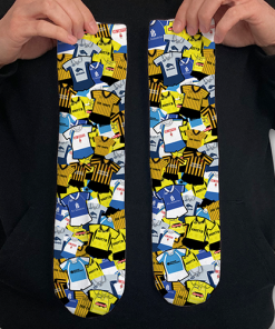 Burton Albion Retro Shirt Classic Kit Mash Socks