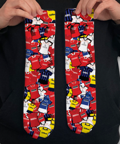 Crawley Town Retro Shirt Classic Kit Mash Socks