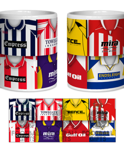 Cheltenham Town Retro Shirt Montage Mug
