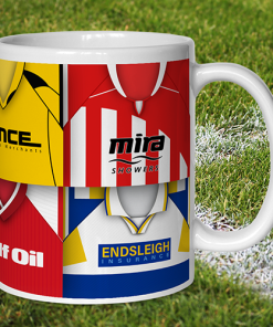 Alternative view of Cheltenham Town Retro Shirt Montage Mug