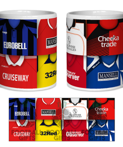 Crawley Town Retro Shirt Montage Mug