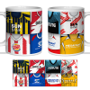 Stevenage Retro Shirt Montage Mug