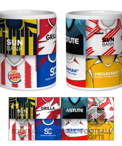 Stevenage Retro Shirt Montage Mug