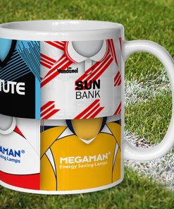 Alternative view of Stevenage Retro Shirt Montage Mug