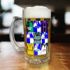 Bristol Rovers Beer Glass Retro Shirt Montage Beer Glass Classic Kits