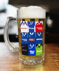 Peterborough Retro Shirt Montage Beer Glass Classic Kits