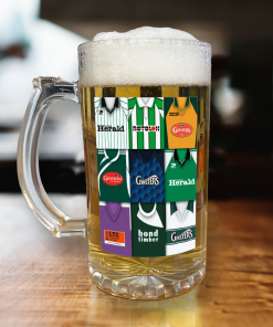 Plymouth Argyle Retro Shirt Montage Beer Glass Classic Kits