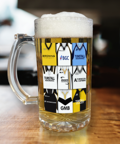 Port Vale Retro Shirt Montage Beer Glass Classic Kits