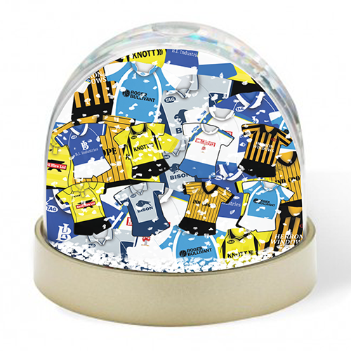 Burton Albion Retro Kit Mash Snow Globe