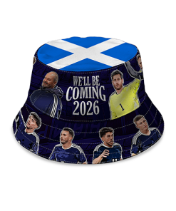 Alternative view of Scotland We'll Be Coming Bucket Hat World Cup 2026