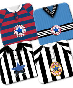 Newcastle United Retro Kit Coasters 4 Pack