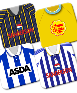 Sheffield Wednesday Retro Kit Coasters 4 Pack