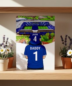 Alternative view of Birmingham City Father & Son At The Match Personalised Stadium Framed Print