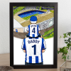 Brighton Father & Son At The Match Personalised Stadium Framed Print