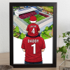 Bristol City Father & Son At The Match Personalised Stadium Framed Print