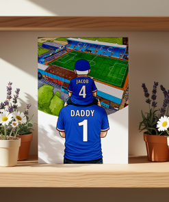 Alternative view of Carlisle United Father & Son At The Match Personalised Stadium Framed Print