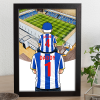 Colchester United Father & Son At The Match Personalised Stadium Framed Print