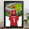 Crawley Town Father & Son At The Match Personalised Stadium Framed Print