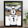 Mk Dons Father & Son At The Match Personalised Stadium Framed Print
