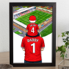 Morecambe Father & Son At The Match Personalised Stadium Framed Print