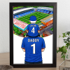 Oldham Athletic Father & Son At The Match Personalised Stadium Framed Print