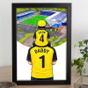 Oxford United Father & Son At The Match Personalised Stadium Framed Print