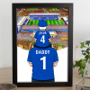 Peterborough Father & Son At The Match Personalised Stadium Framed Print
