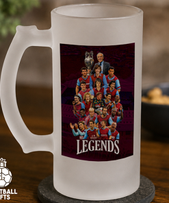 Aston Villa Club Legends Frosted Beer Glass