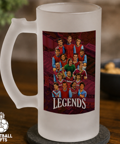 West Ham Club Legends Frosted Beer Glass