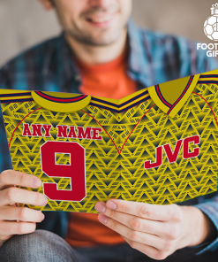 Arsenal Away Shirt 1991 Greeting Card Classic Kits Name & Number