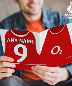 Arsenal Home Shirt 2004 Greeting Card Classic Kits Name & Number