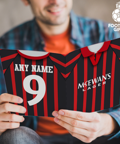 Blackburn Rovers Away Shirt 1995 Greeting Card Classic Kits Name & Number