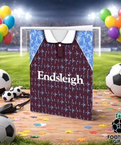 Alternative view of Burnley Home Shirt 1991 Greeting Card Classic Kits Name & Number