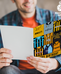 Alternative view of Cambridge United Happy Birthday Greeting Card Retro Shirt Montage Classic Kits