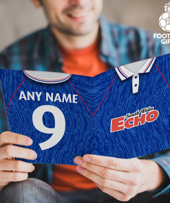 Cardiff City Home Shirt 1992 Greeting Card Classic Kits Name & Number