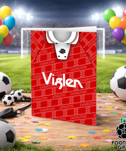 Alternative view of Charlton Athletic Home Shirt 1994 Greeting Card Classic Kits Name & Number