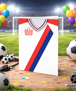 Alternative view of Crystal Palace Away Shirt 1978 Greeting Card Classic Kits Name & Number